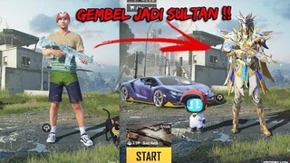 AKHIRNYA NYAMAR JADI GEMBEL LAGI , GANTI SKIN SULTAN PHARAOH RANDOM AUTO MELONGO !! - PUBG MOBILE