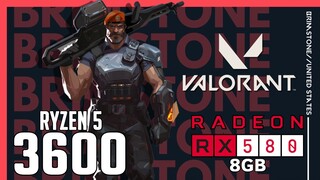 Valorant on Ryzen 5 3600 + RX 580 8gb 1080p, 1440p benchmarks!