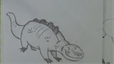 Draw Cartoon Komodo dragon