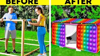 ไอเดียตกแต่ง DIY เพื่อทำให้สนามหลังบ้านของคุณสวยงาม