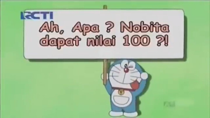 Doraemon Ah, apa nobita dapat nilai 100?