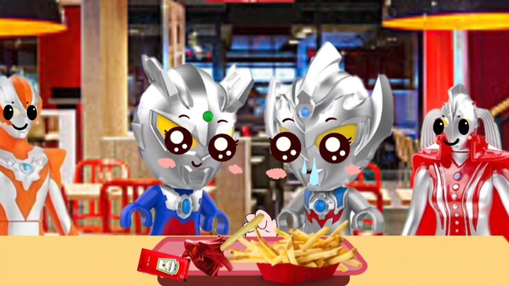 Wow, that's a lot of French fries. I want to eat some.