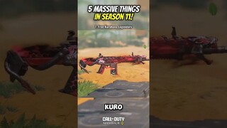 5 Big New Things In Season 11 😳🔥 (Free Legendary) codm