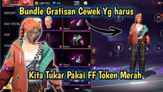 country face Belle bundle FF token merah