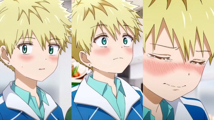 Just this blushing, just this leaning back, just this crying, so delicious😋