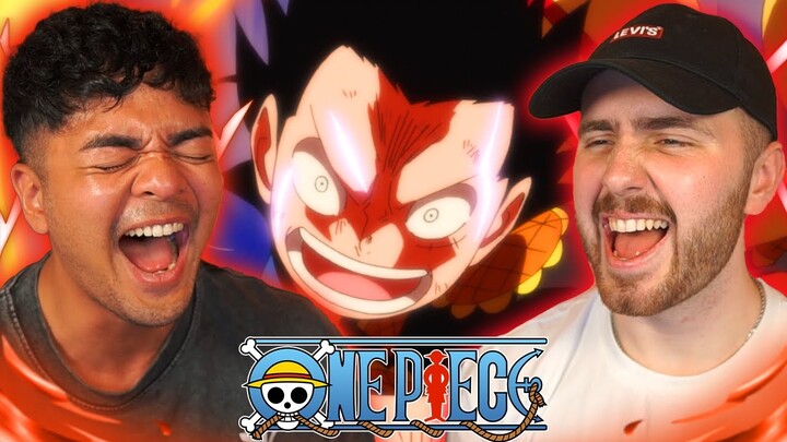 LUFFY RED HAWK VS DOFLAMINGO!! - One Piece Episode 697 + 698 REACTION + REVIEW!