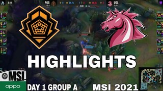 Highlights PGG vs UOL MSI 2021 Day 1 Group A Pentanet.GG vs Unicorns of Love