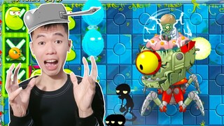 Plants vs Zombies 2 #60: Nhân BiBi Phá Đảo Map Tương Lai Xa