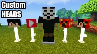 How to Customize your HEADS in MCPE✔