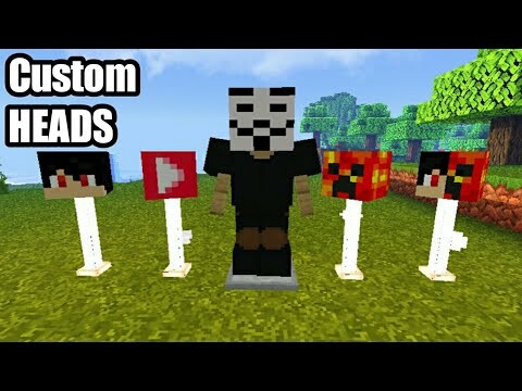 How to Customize your HEADS in MCPE✔