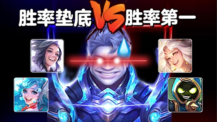 When the hero with the lowest win rate gets a 10% damage boost, can it beat the hero with the highes