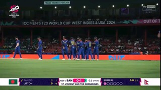 nepal vs Bangladesh,1st innings full match replay T20 world cup 2024
