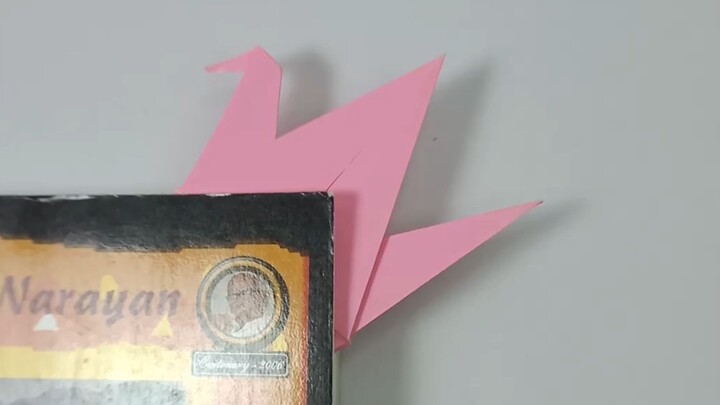 📖🕊️ Easy Origami Crane Bookmark | DIY Paper Craft