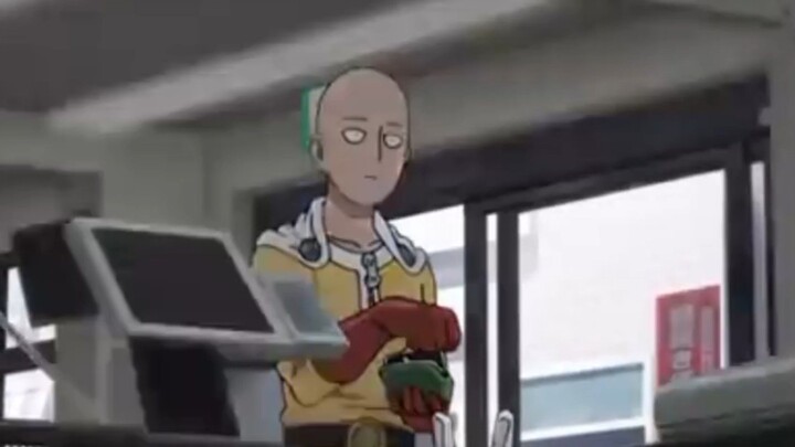 one punch man sedang olahraga