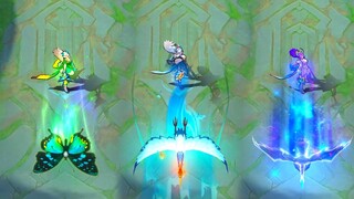 Odette Sage of the Currents VS Virgo VS Butterfly Goddess Skin Comparison