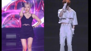 炸裂！内娱韩娱02年男女爱豆合作illusion！【丁程鑫&宁艺卓】