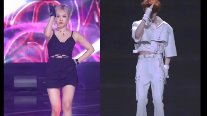 炸裂！内娱韩娱02年男女爱豆合作illusion！【丁程鑫&宁艺卓】