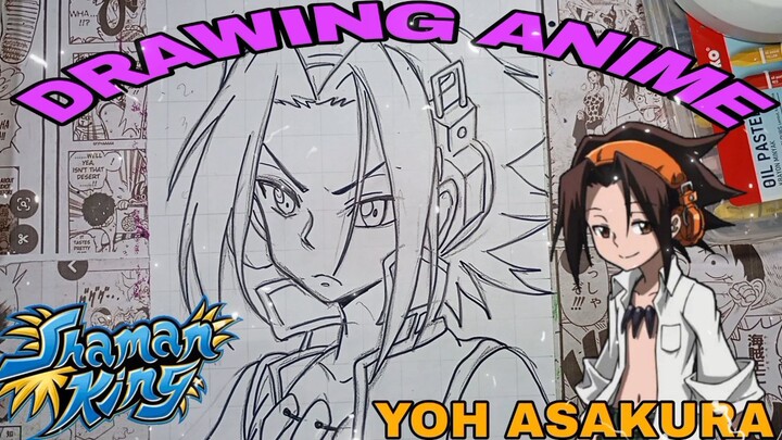 drawing anime shaman king, yoh ASAKURA