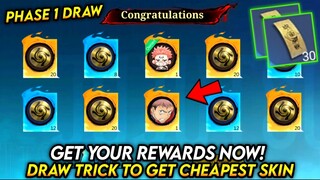 TRICK DRAW PHASE 1 TO GET CHEAPEST JKK SKIN | JUJUTSU KAISEN 2024 - MLBB