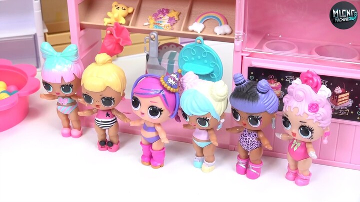 LOL Surprise DIY Birthday Cake Dress Dolls! Crafts for Kids