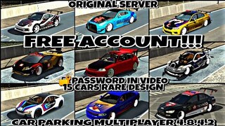 || Free Account Giveaway || 15 Rare Cars New Design || Car Parking Multiplayer 4.8.4.2
