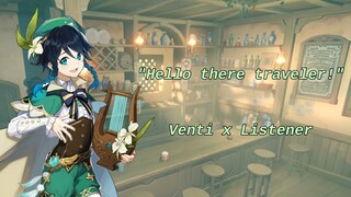 Venti gets drinks with you! Venti x Listener (gender neutral)