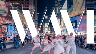 Cover IVE pertama WAVE di luar negeri, spesial Fu Ri, New York Times Square, cover Zhang Yuanying, c