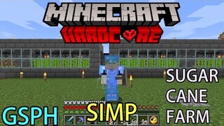 GSPH Simpcraft HARDCORE  Part 6 - AUTOMATIC SUGARCANE FARM!