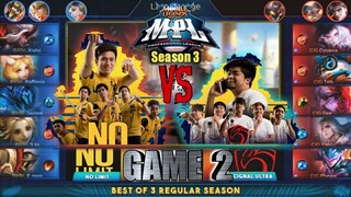 Game2 Cignal VS No Limit | MPL PH S3 Regular Season