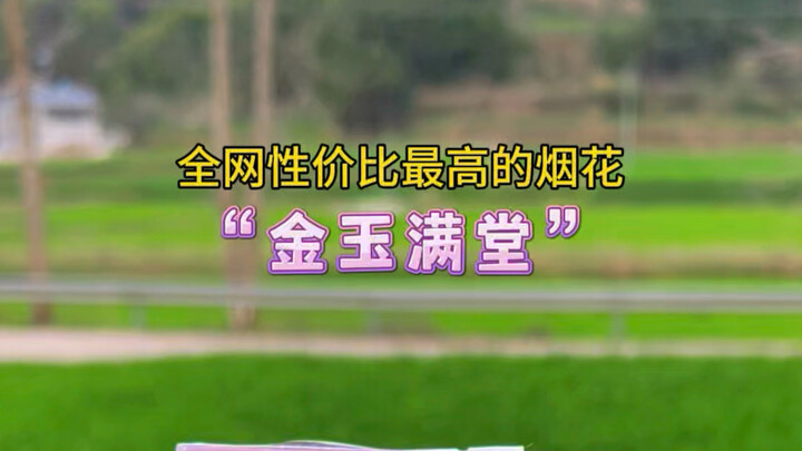 The most bang-for-your-buck fireworks online: “Jin Yu Man Tang”! 3 for just 4 yuan—each one burns fo