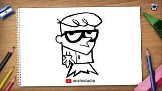 Cara melukis Dexter's Laboratory • How to draw and color Dexter's Laboratory • 畫畫德克斯特的實驗室(720p)