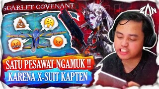 Satu Pesawat Ngamuk !! Karena Kapten Pamer X Suit Scarlet Covenant | PUBG Mobile Indonesia