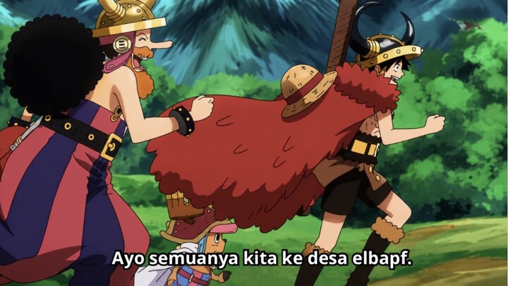 One Piece Episode 1162 - Petualangan Desa Elbaph !!!
