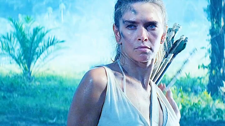 "Couple Jungle War" A couple stranded on a deserted island, unexpectedly encountered cannibals. Film