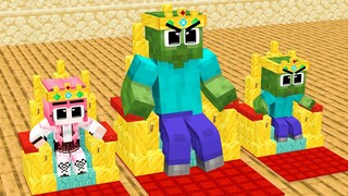 Monster School: Poor Baby Zombie Meet Princess Worl Girl In The Another World - Minecraft Animation