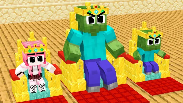 Monster School: Poor Baby Zombie Meet Princess Worl Girl In The Another World - Minecraft Animation