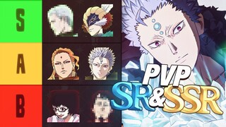 TOP 100 PLAYER BLACK CLOVER MOBILE BETA PVP TIER LIST (SR & SSR) | Rise of the Wizard King