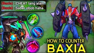 META TANK 2021 BAXIA | HOW TO COUNTER - Top Global Saber - Master Bodak MLBB 2021