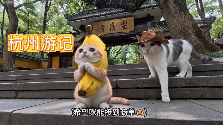 A little trick to skip the bill? A Hangzhou West Lake travelogue: Banana Cat’s vlog