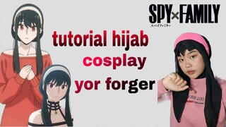 tutorial hijab cosplay yor forger💖✨