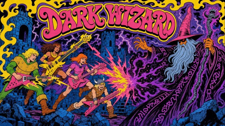 Music to Defeat the Dark Wizard | 80s Heavy Metal & Retro Synthwave Dark Power