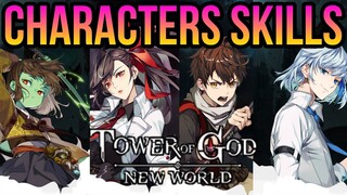 Tower of God: New World - All Characters Animations & Skills *Part1*