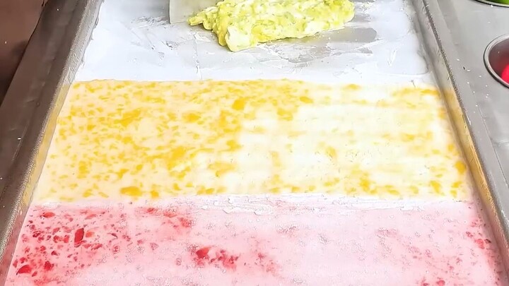 Three-Color Stir-Fried Ice