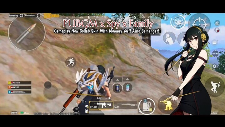Gameplay With New Skin Collab Yor Mommy!! Auto Semangat!! | PUBGM Indonesia
