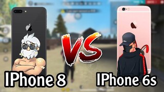 IPhone 8 Plus VS IPhone 6s Plus 📲 #2 Free Fire 🇧🇷 👽