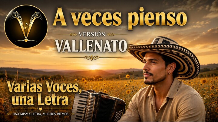 A VECES PIENSO | Vallenato Romántico – Varias Voces, una Letra