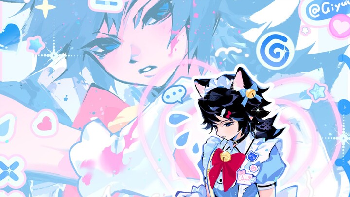 [Tomitori Yushin Doujin Maid L2D] ❤The Animated Aqua-Colored Maid❤