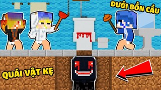 TÔ GÀ THỬ THÁCH TRỐN THOÁT KHỎI ÔNG KẸ DƯỚI BỒN CẦU TRONG MINECRAFT*ÔNG KẸ DƯỚI TOILET KINH DỊ