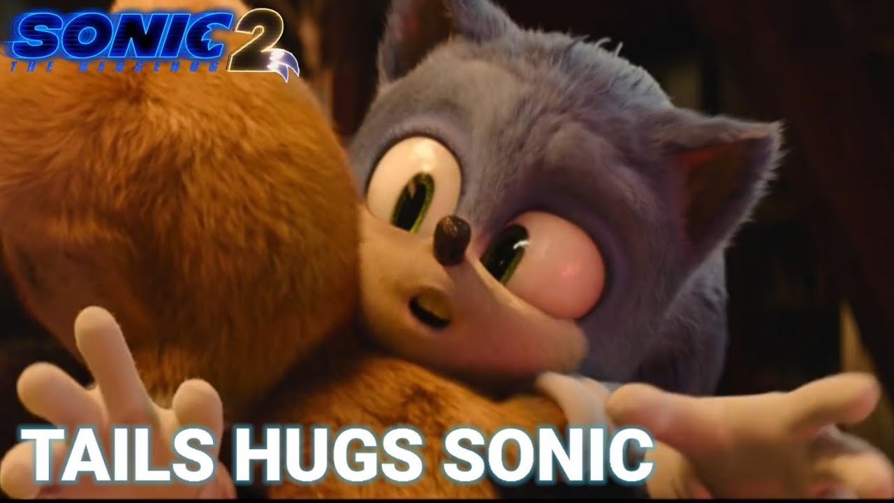 Sonic The Hedgehog 2 (2022) Tails hugs Sonic scene [HD] - BiliBili