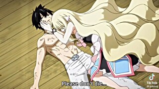 sad scene 😭 in fairy tail Mavis's confession